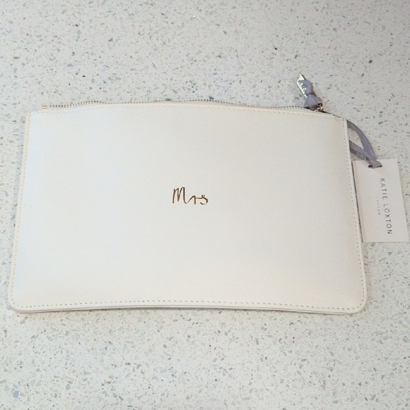Katie Loxton Handbags - KATIE LOXTON White MRS Clutch